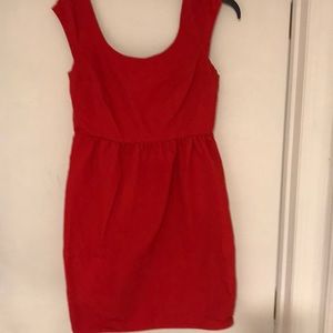 American Eagle Outfitters Red Open Back Dress